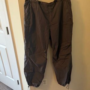 Garage Grey Cargo Parachute Pants